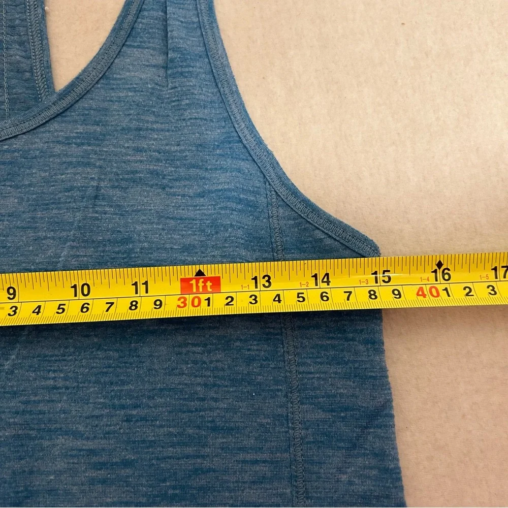 Lululemon Hotwave Tank Heathered Tofino Teal Top Size Size‎ 6